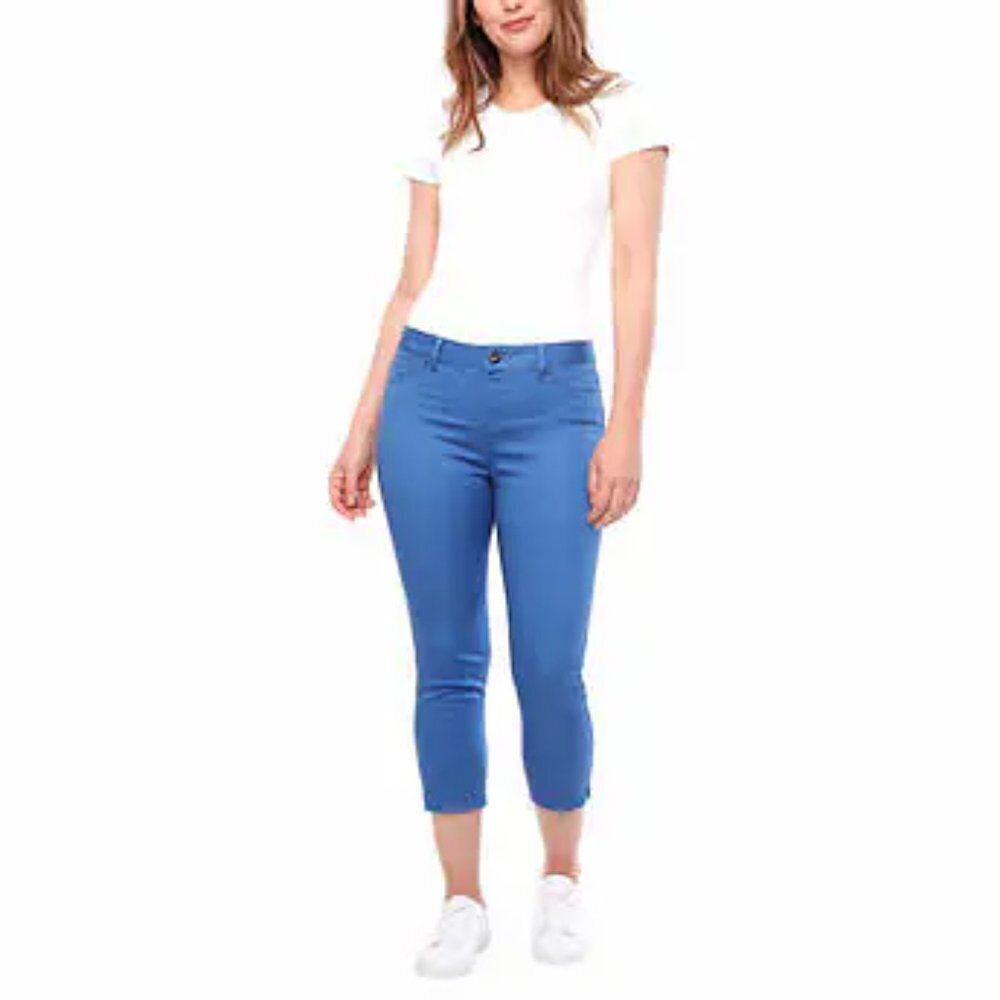NEW Up! Pull on 5-pocket Crop Pant | Blue